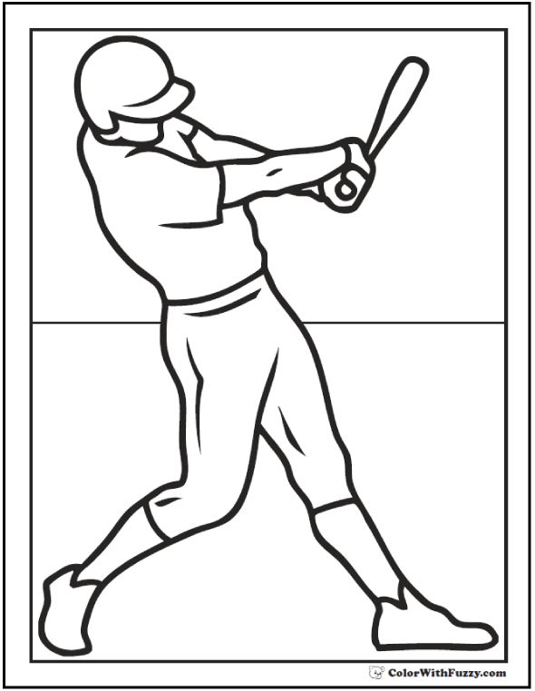 590x762 Baseball Player Coloring In Baseball Player Coloring Pages