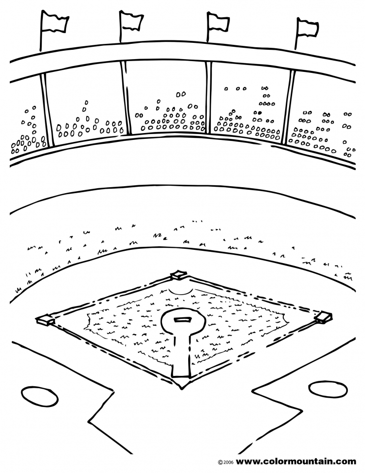 741x960 Baseball Field Coloring Pages Baseball Field Coloring Pages