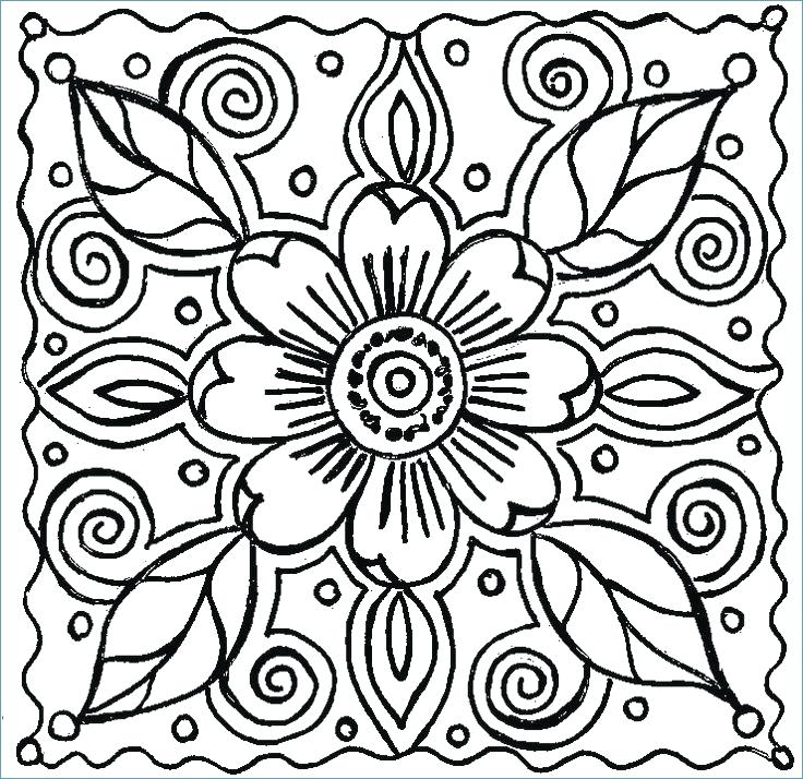 736x714 Simple Flower Colouring Pages Printable Coloring Basic Coloring