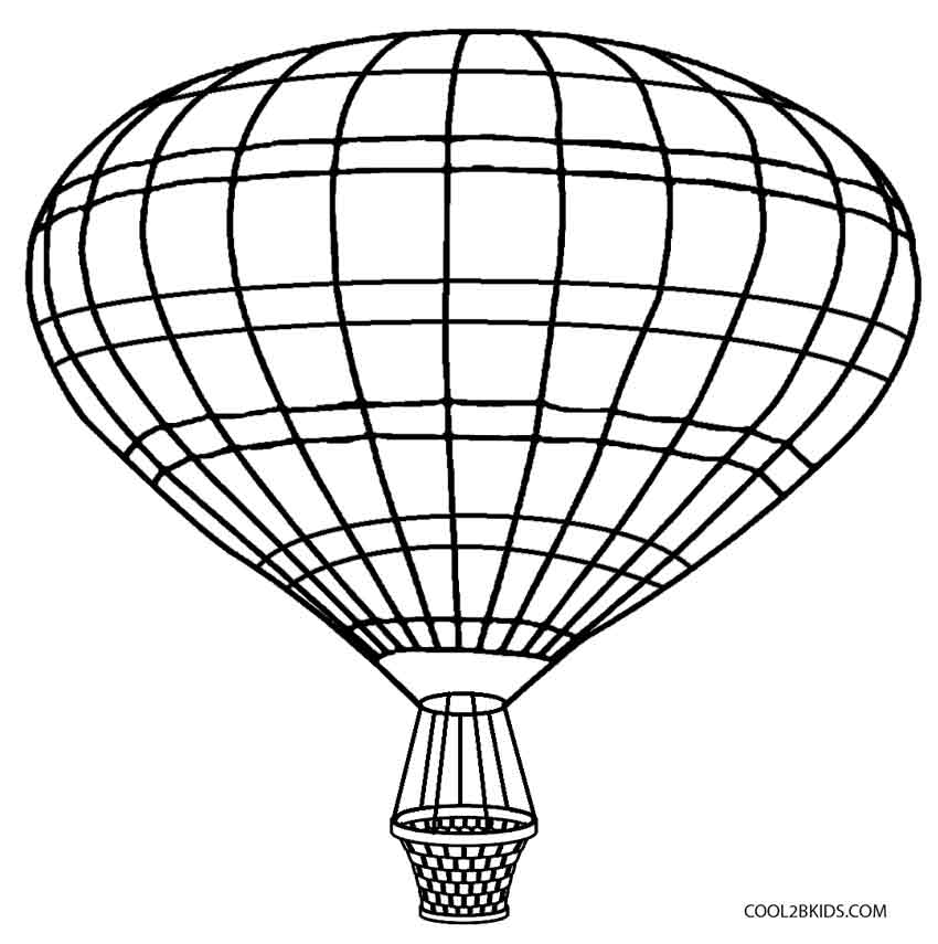 850x855 Printable Hot Air Balloon Coloring Pages For Kids