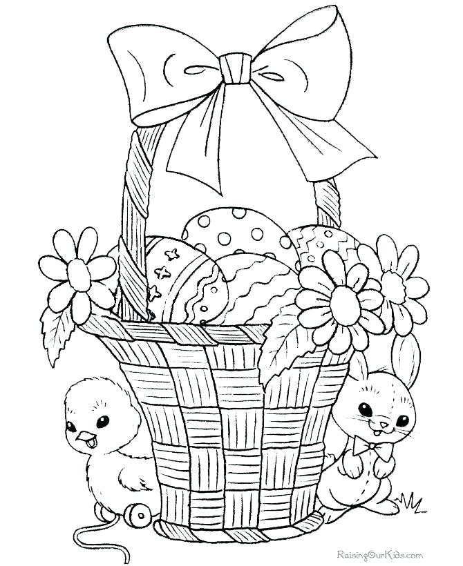 670x820 Easter Basket Coloring Sheet Basket Coloring Pages Empty Easter