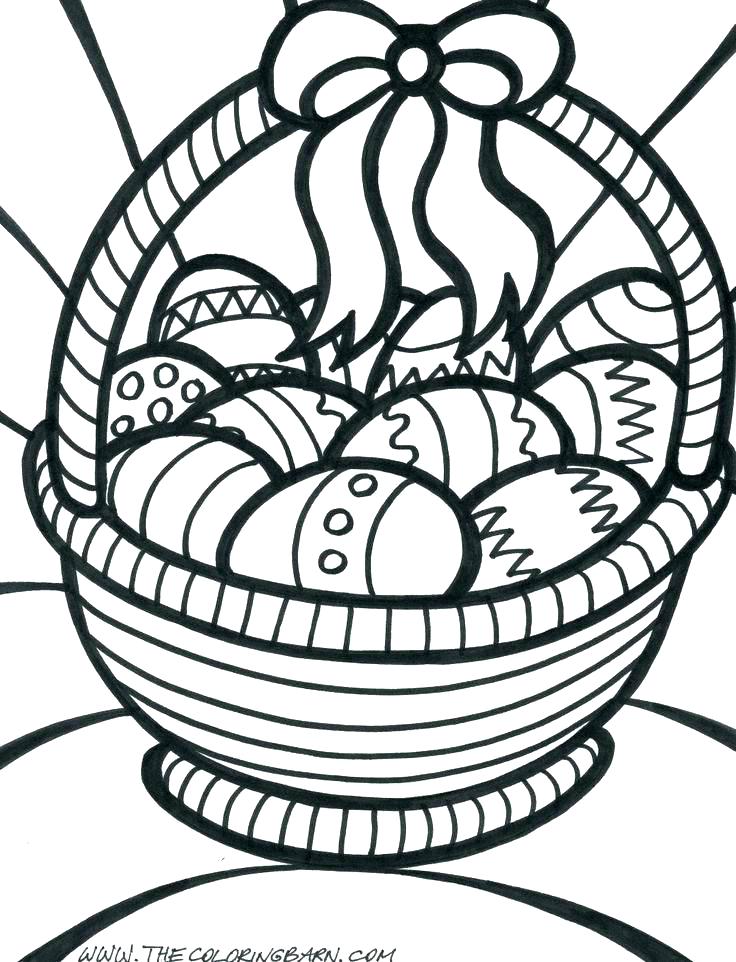 736x962 Flower Basket Coloring Pages Printable Coloring Basket Coloring