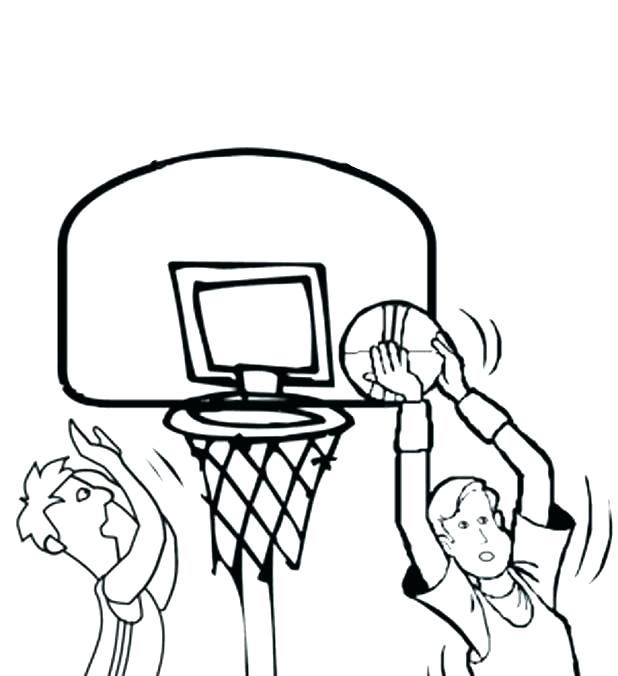 618x676 Basketball Coloring Pages Free March Madness Basketball Coloring
