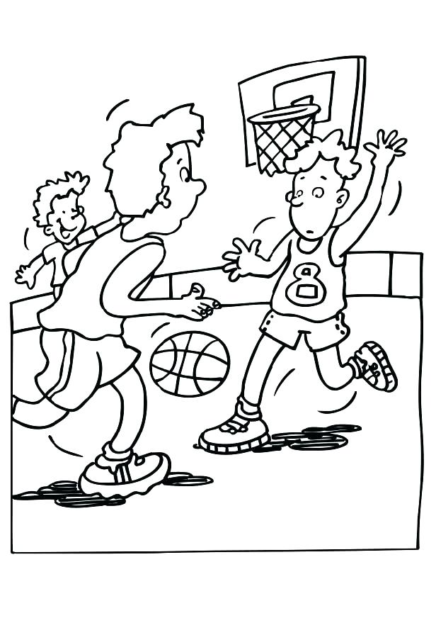 616x872 Basketball Coloring Pages Printable Basketball Coloring Pages