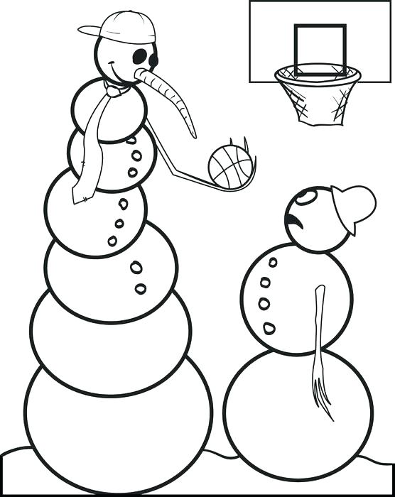 556x700 Basketball Coloring Pages Printable