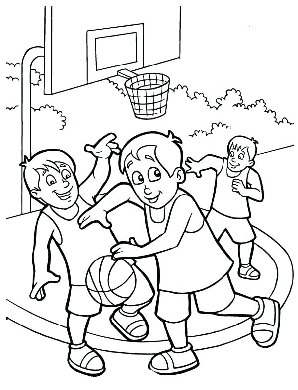 600x786 Basketball Color Page Free Printable Snowman Playing Basketball