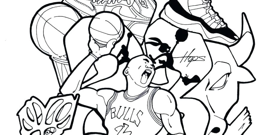 860x450 Excellent Ideas Basketball Coloring Sheets Nba Book And Players