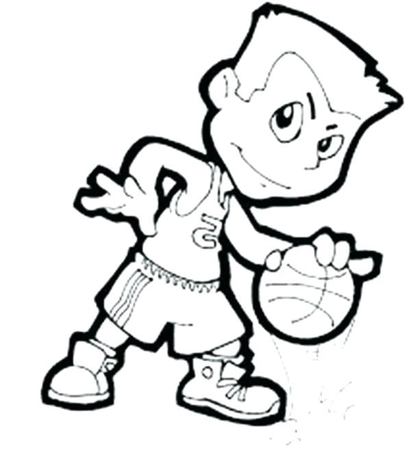 600x668 Nba Players Coloring Pages Coloring Cartoon Of Coloring Page
