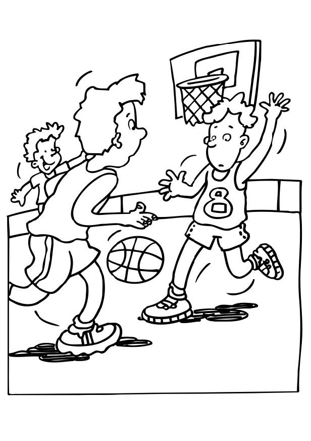 616x872 Basketball Pictures To Color Basketball Coloring Pages Coloring