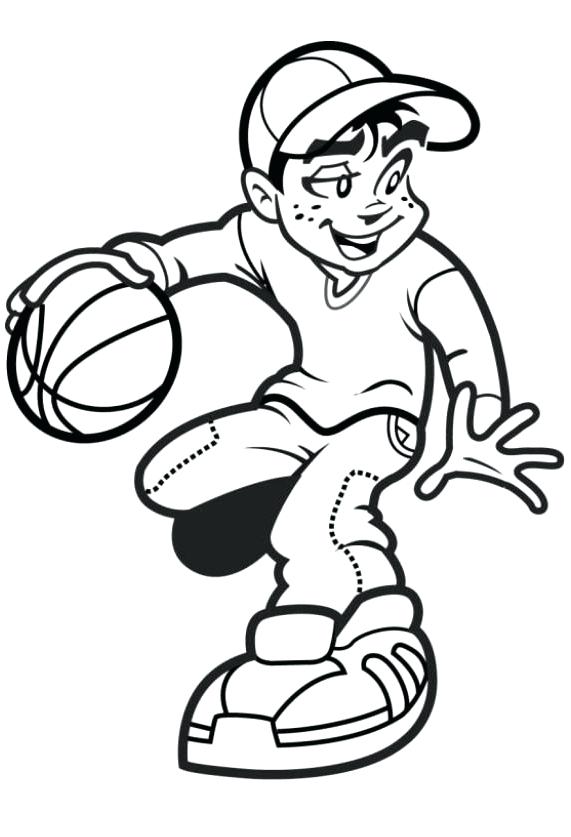 571x837 Nba Players Coloring Pages Basketball Coloring Page For Kids