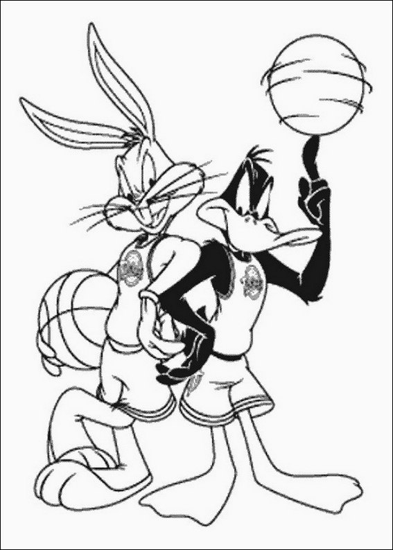567x794 Bugs Bunny Basketball Coloring Page Coloring Pages