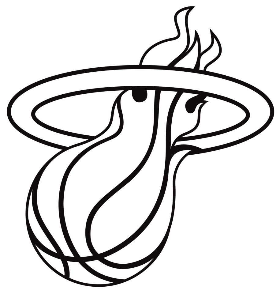 915x960 Nba Coloring Pages Phoenix Suns Miami Heat And Logo General Free