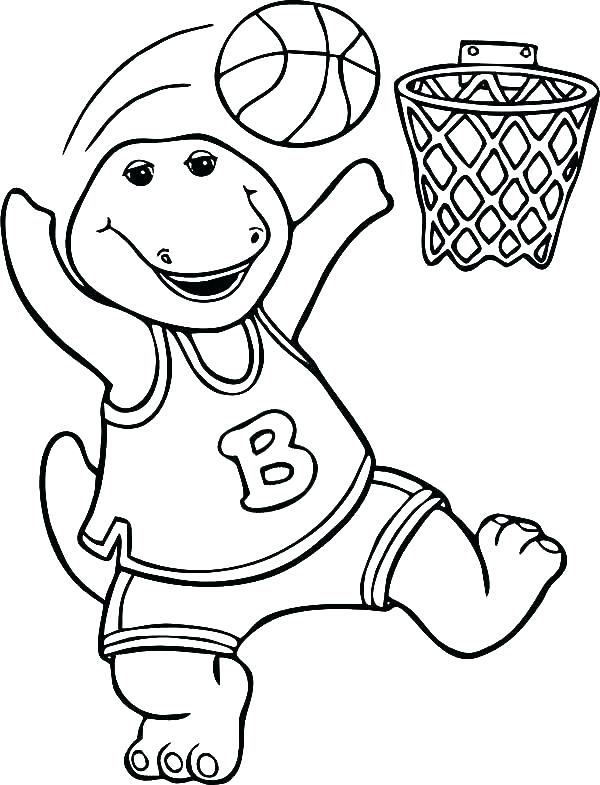 600x785 Coloring Pages Basketball