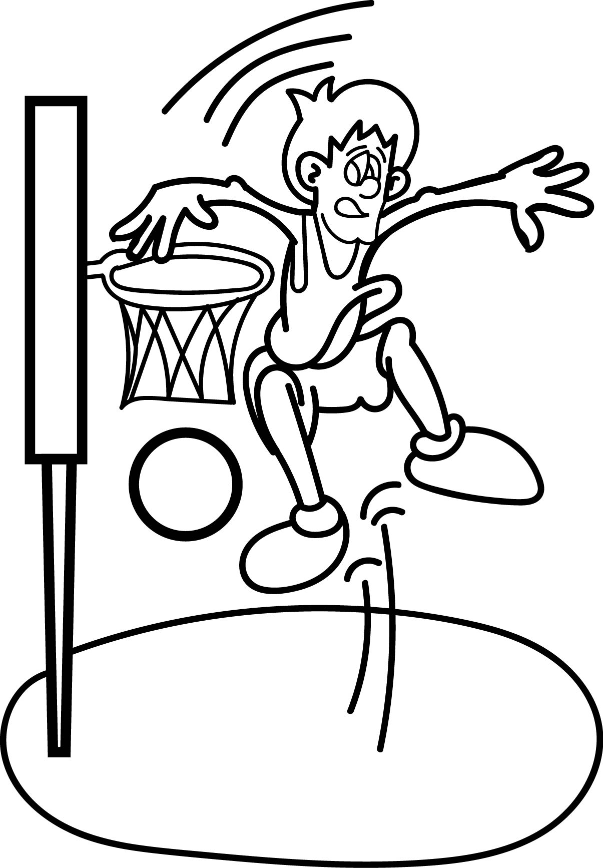 1205x1734 Basketball Player Coloring Pages Wecoloringpage