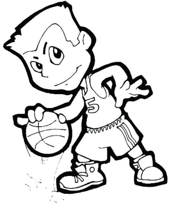 618x689 Basketball Players Coloring Pages Players Coloring Pages