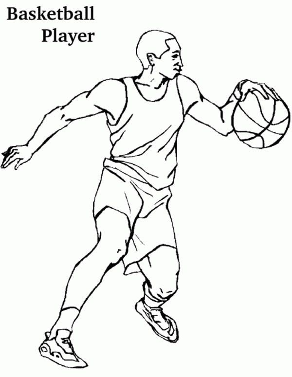 600x775 Basketball Player Coloring Pages Coloring Pages