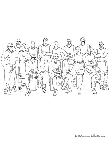 364x470 Basketball Team And Coach Coloring Pages