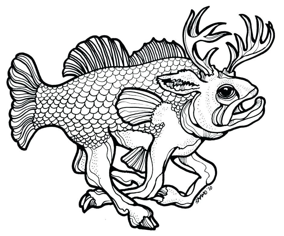 940x781 Fish Coloring Pages Printable Fish Template To Color Fish Coloring
