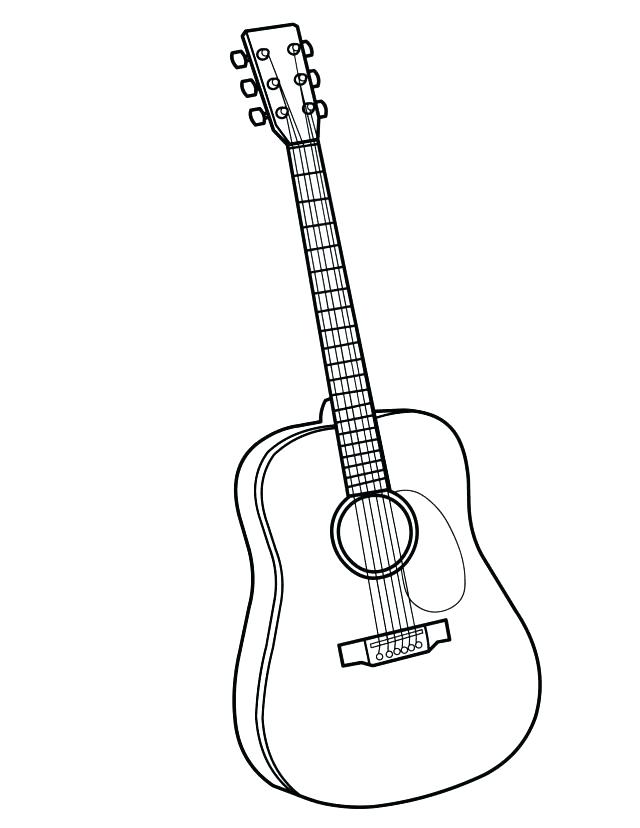 640x828 Guitar Coloring Pages Free Guitar Coloring Pages Free Electric