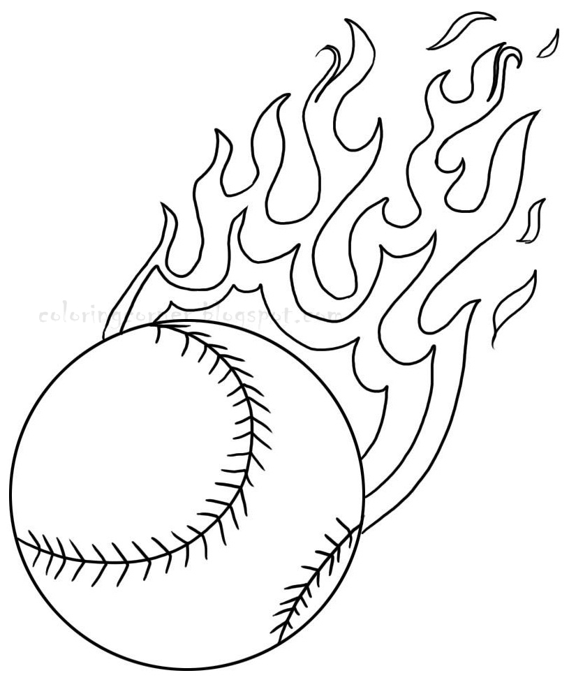 815x974 Baseball Bat Coloring Pages