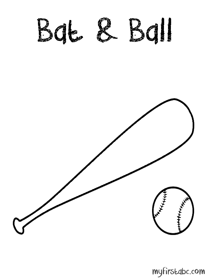 718x958 Bat Ball Coloring Page