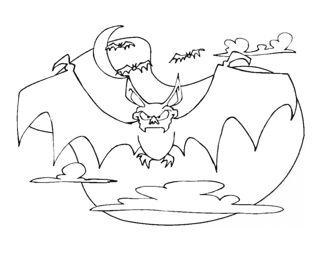 1060x820 Free Printable Bat Coloring Pages For Kids