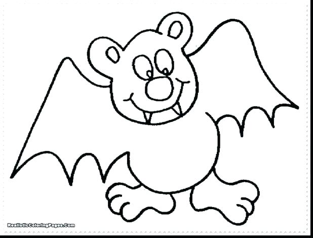 618x470 Bat Coloring Pages Free