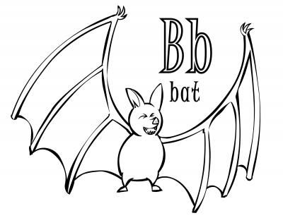 400x309 Halloween Time Abc Coloring Page For The Letter B