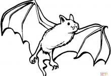 220x150 Tremendous Bat Coloring Pages Preschool To Print Printable