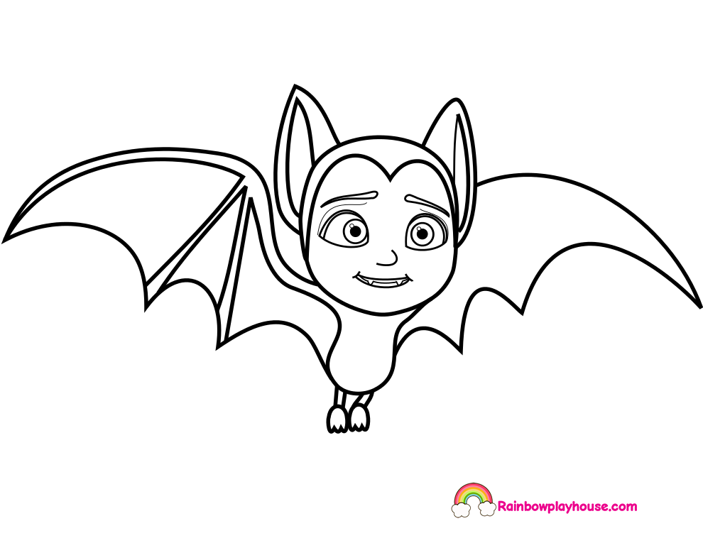 990x765 Printable Vampirina Bat Coloring Page Cute Coloring Pages