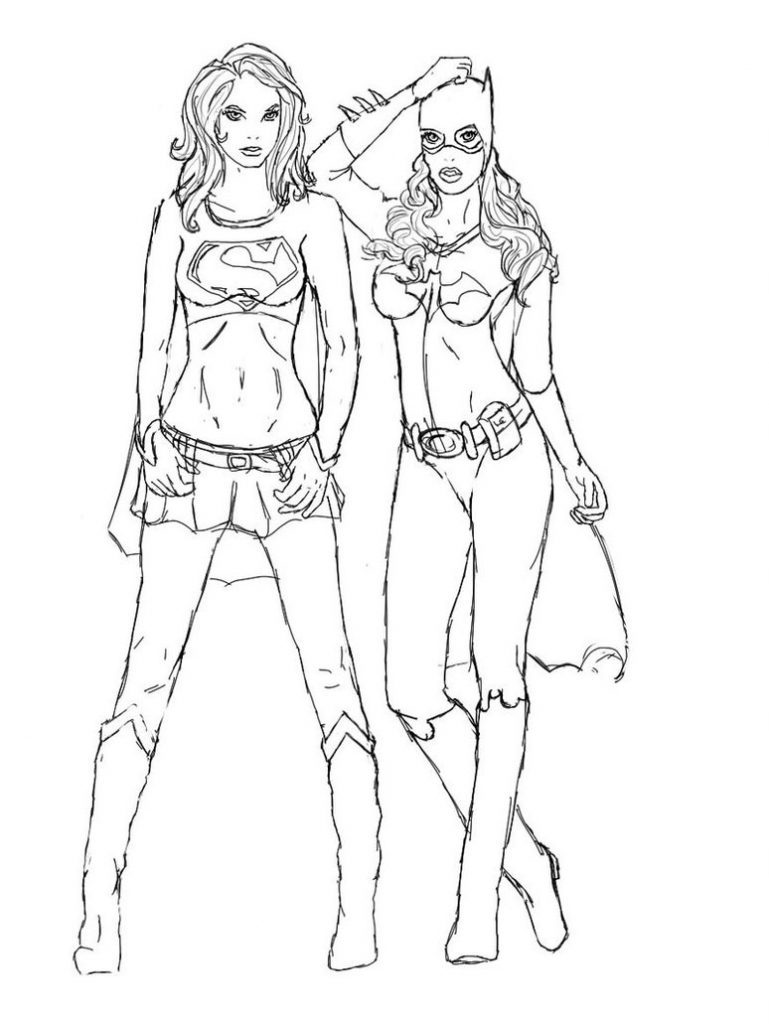 769x1024 Batgirl Coloring Pages For Kids Printable Me