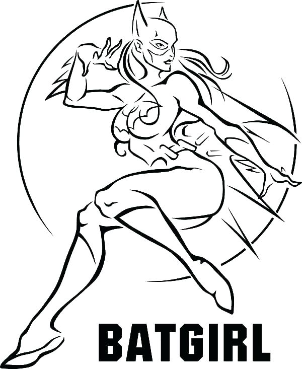 600x733 Batgirl Coloring Pages Plain Decoration Coloring Pages Coloring