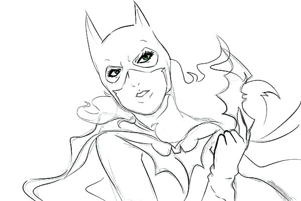 600x400 Batgirl Para Colorear Free Printable Super Hero High Coloring