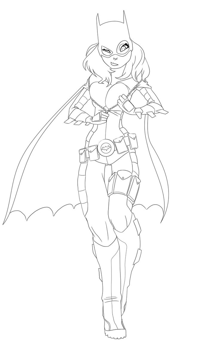 686x1165 Free Printable Batgirl Coloring Pages For Kids