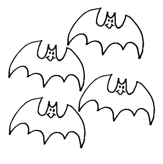 528x530 Halloween Bats Coloring Pages
