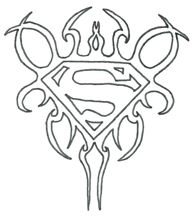 618x699 Batman Vs Superman Coloring Pages Printable Free Symbol
