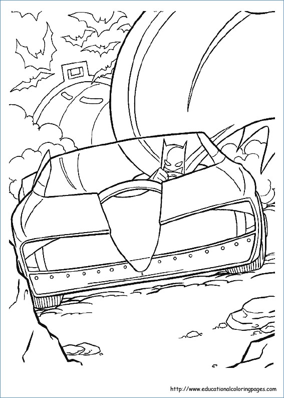 567x794 Batman Batsignal Coloring Page