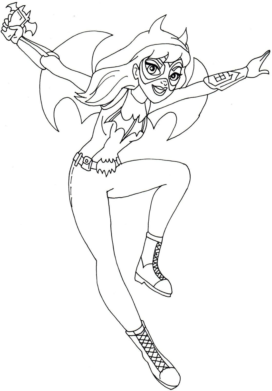 1116x1600 Batgirl Coloring Pages Free Printable Super Hero High Charming