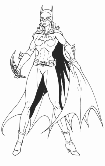 344x541 Batgirl Coloring Pages Pictures Printable Batgirl Coloring Pages