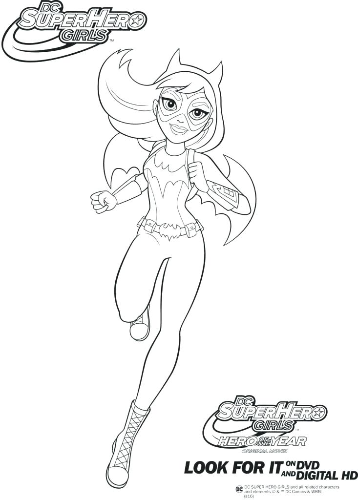 733x1024 Batgirl Coloring Pages