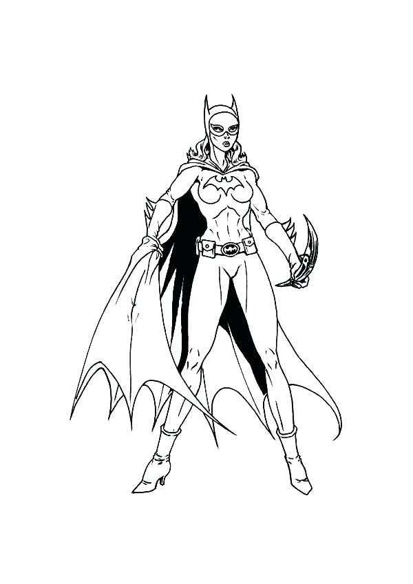600x849 Colorear Batgirl Coloring Pages Coloring Pages Lovely Coloring