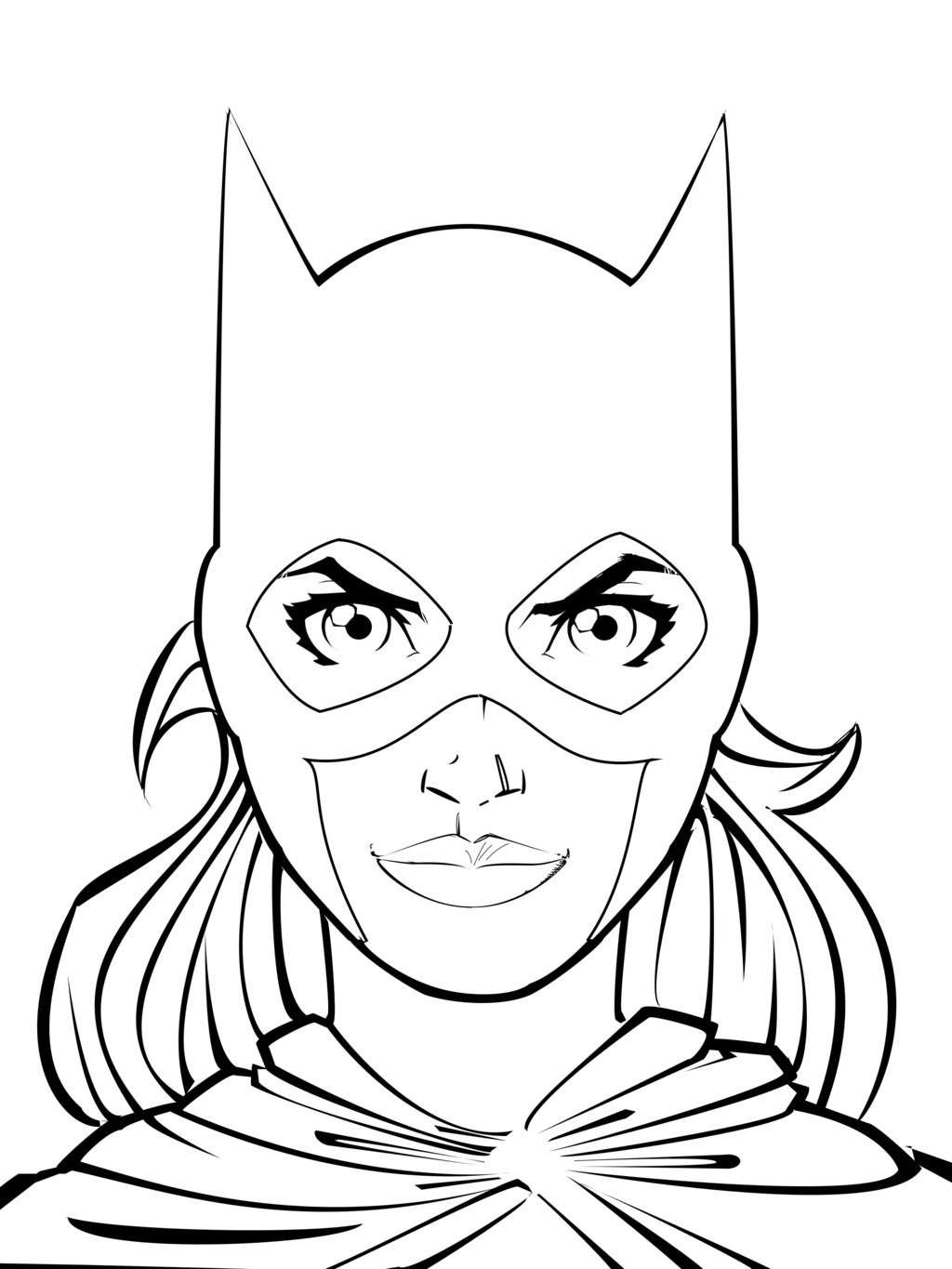 1024x1365 Batgirl Coloring Pages