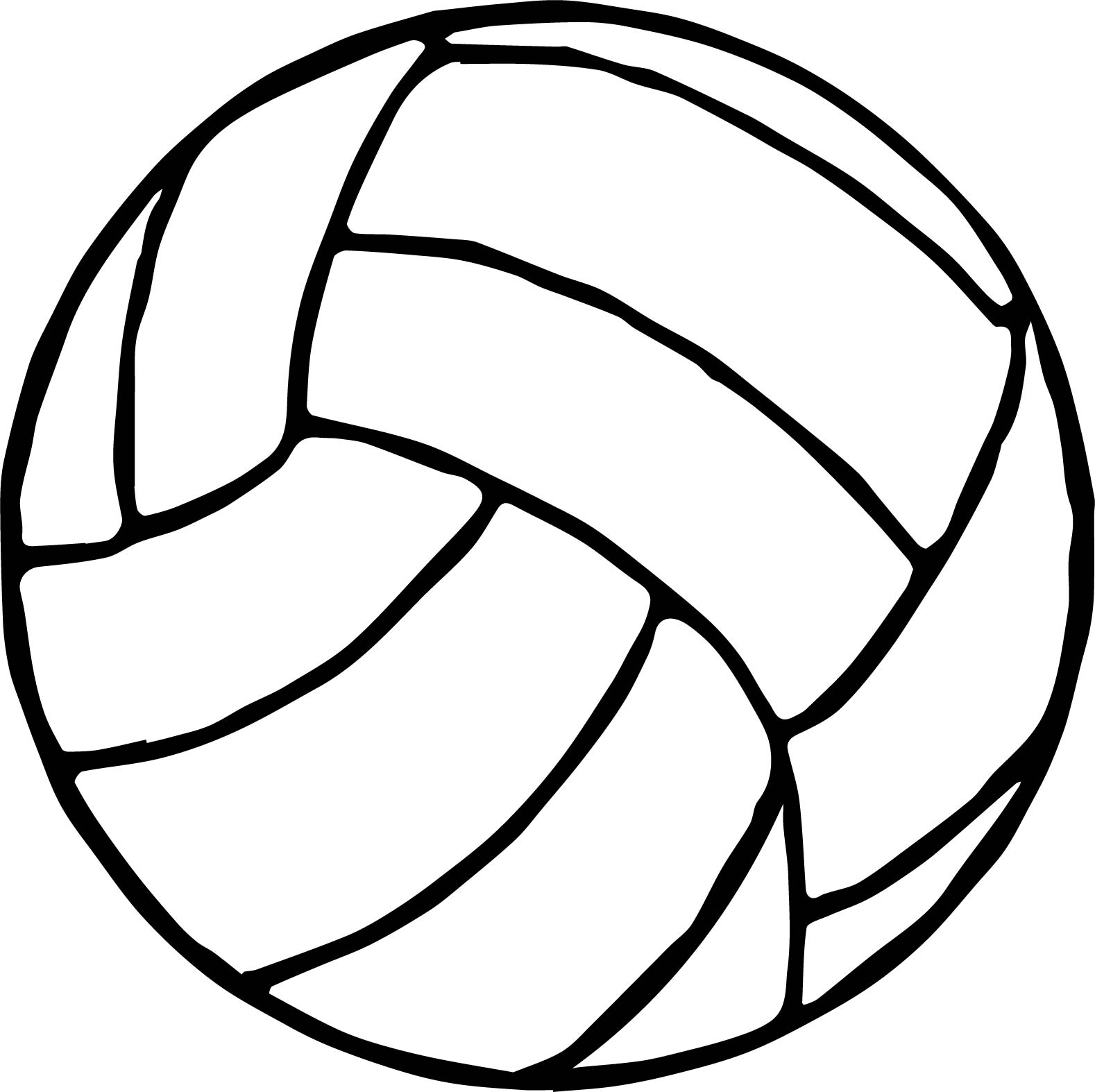 1578x1574 Volleyball Coloring Page Free Printable Pages General To Print