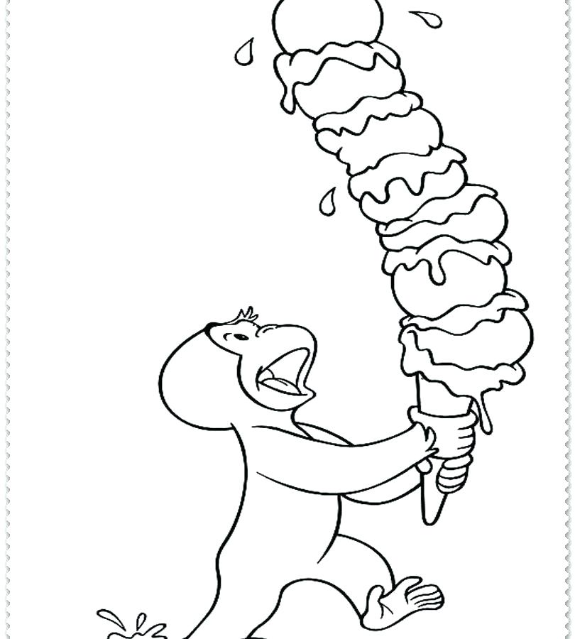 810x900 Curious George Coloring Pages Curious In Bathtub Coloring Page