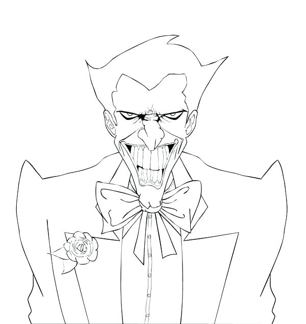 600x635 Coloring Pages Of Batman Batman Joker Coloring Pages Awesome Joker