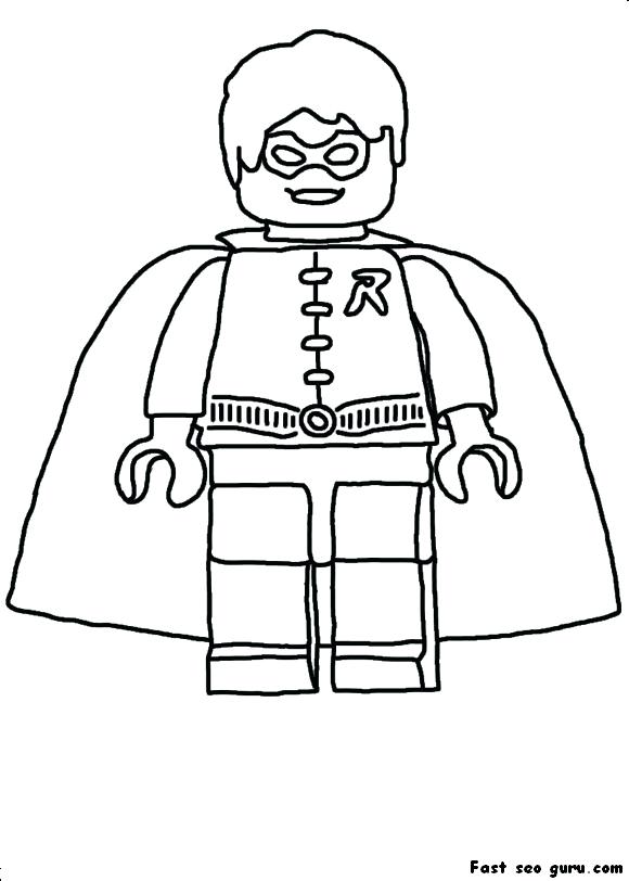 580x812 Lego Robin Coloring Pages Printable Batman Robin Coloring In Sheet