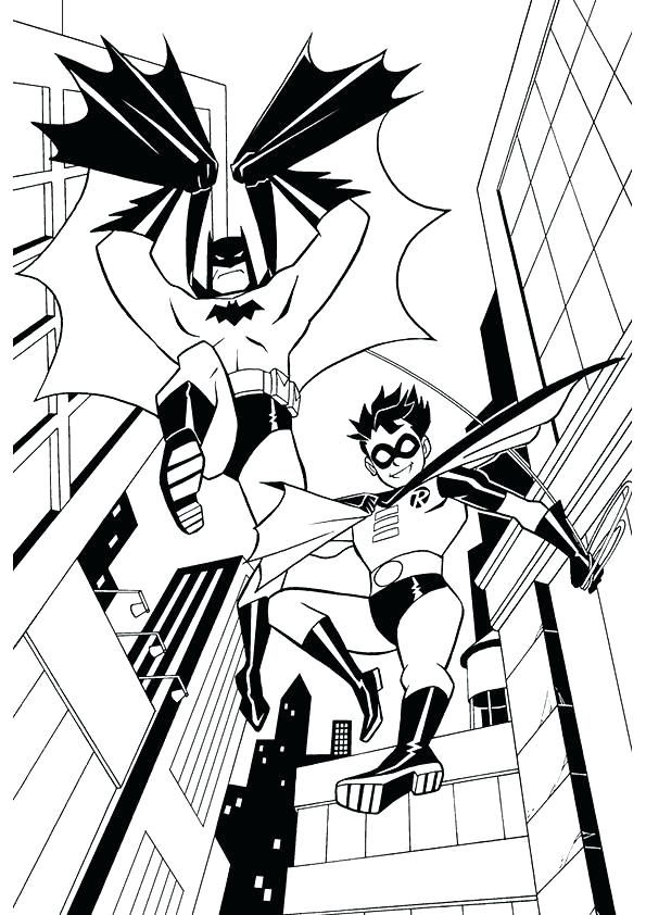 595x842 Printable Batman And Robin Coloring Pages