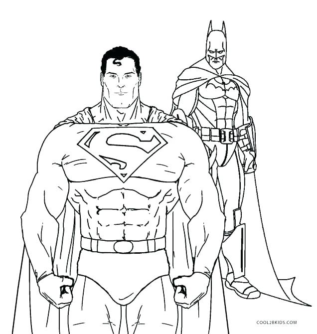 636x670 Printable Batman Coloring Pages Batman Coloring Pages Superman