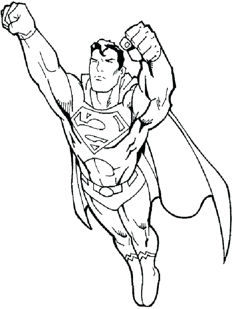 750x1000 Superman En Color Superman Color Page Superman Coloring Page
