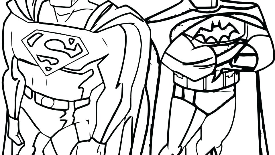 960x544 Batman Vs Superman Logo Coloring Pages